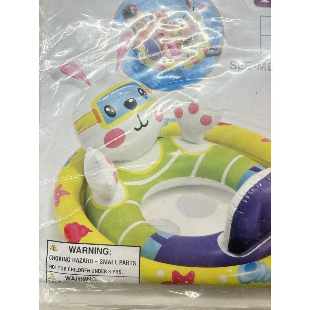 Super Cute Intex Rider See-Me-Sit Pool Rider Bunny - New - Picture 2 of 2